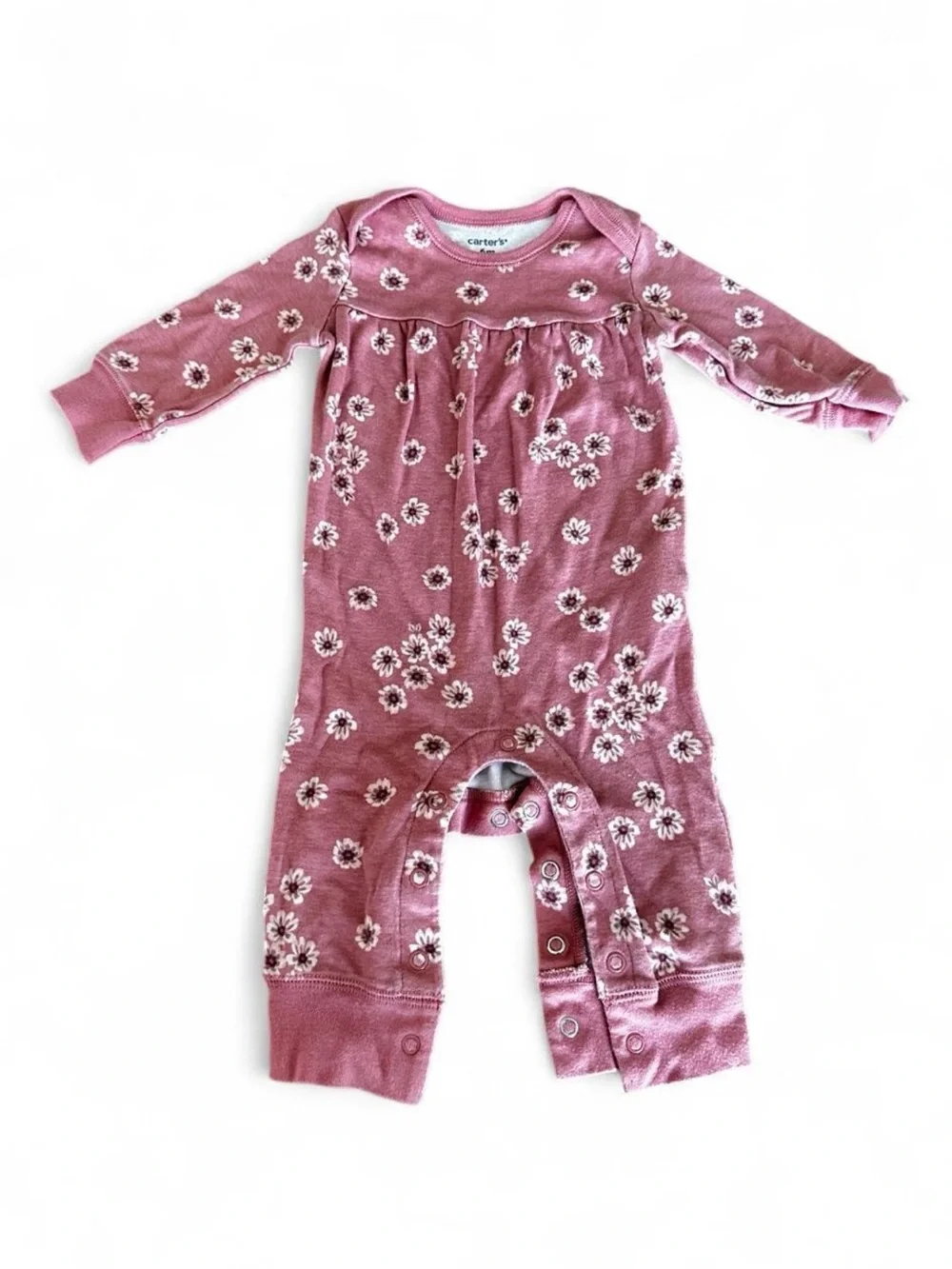 Carter's Dusty Rose Floral Baby One-Piece
